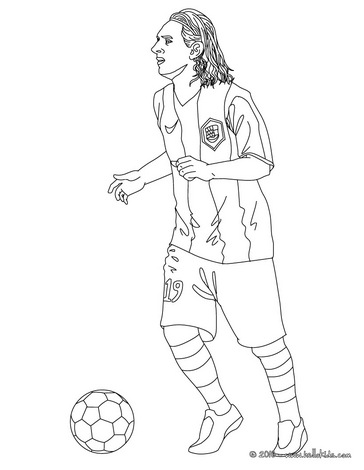 Coloriage Lionel Messi FC Barcelone