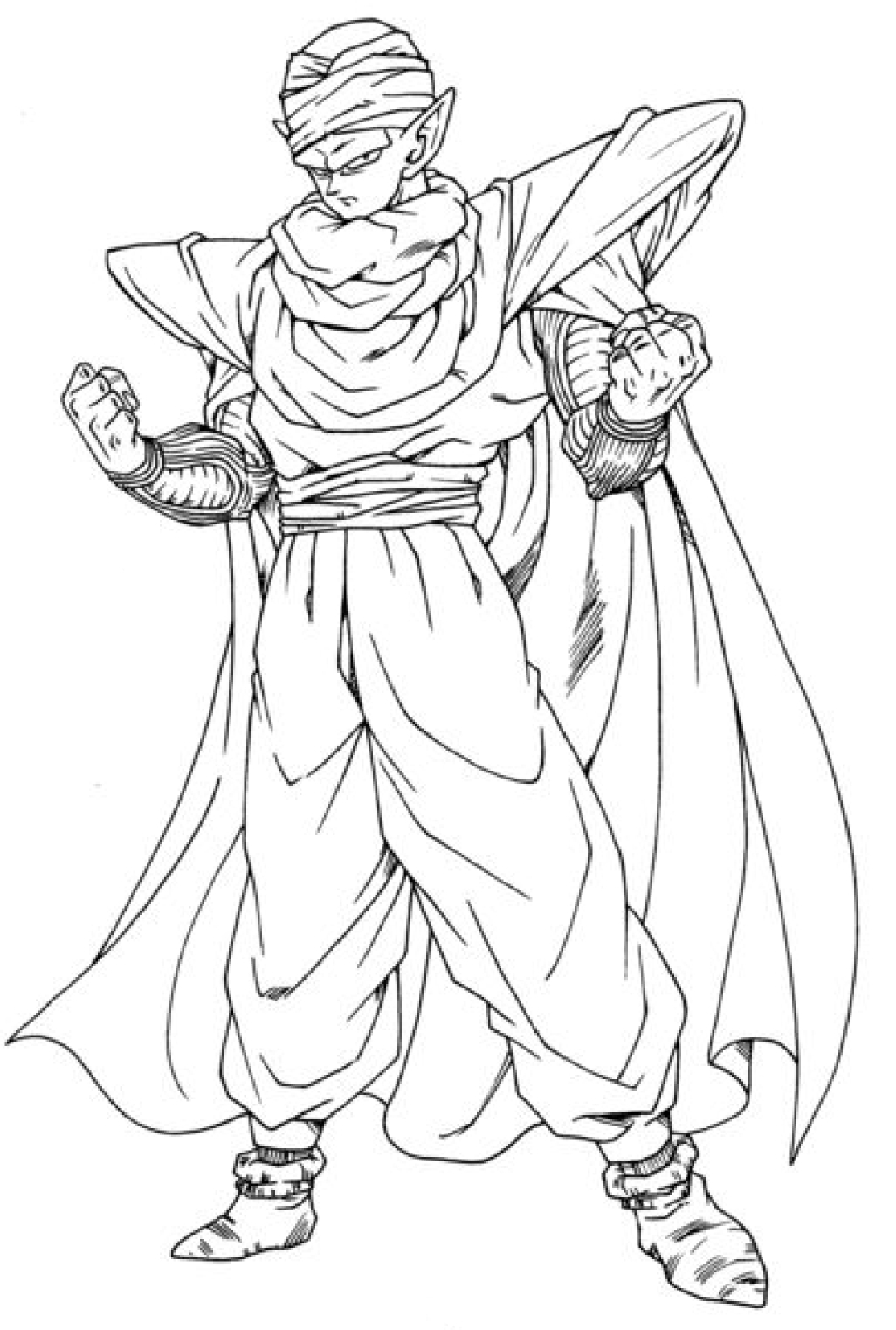 Coloriage petit coeur Dragon Ball Z