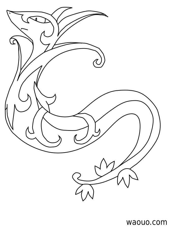 Coloriage Pokemon Majaspic