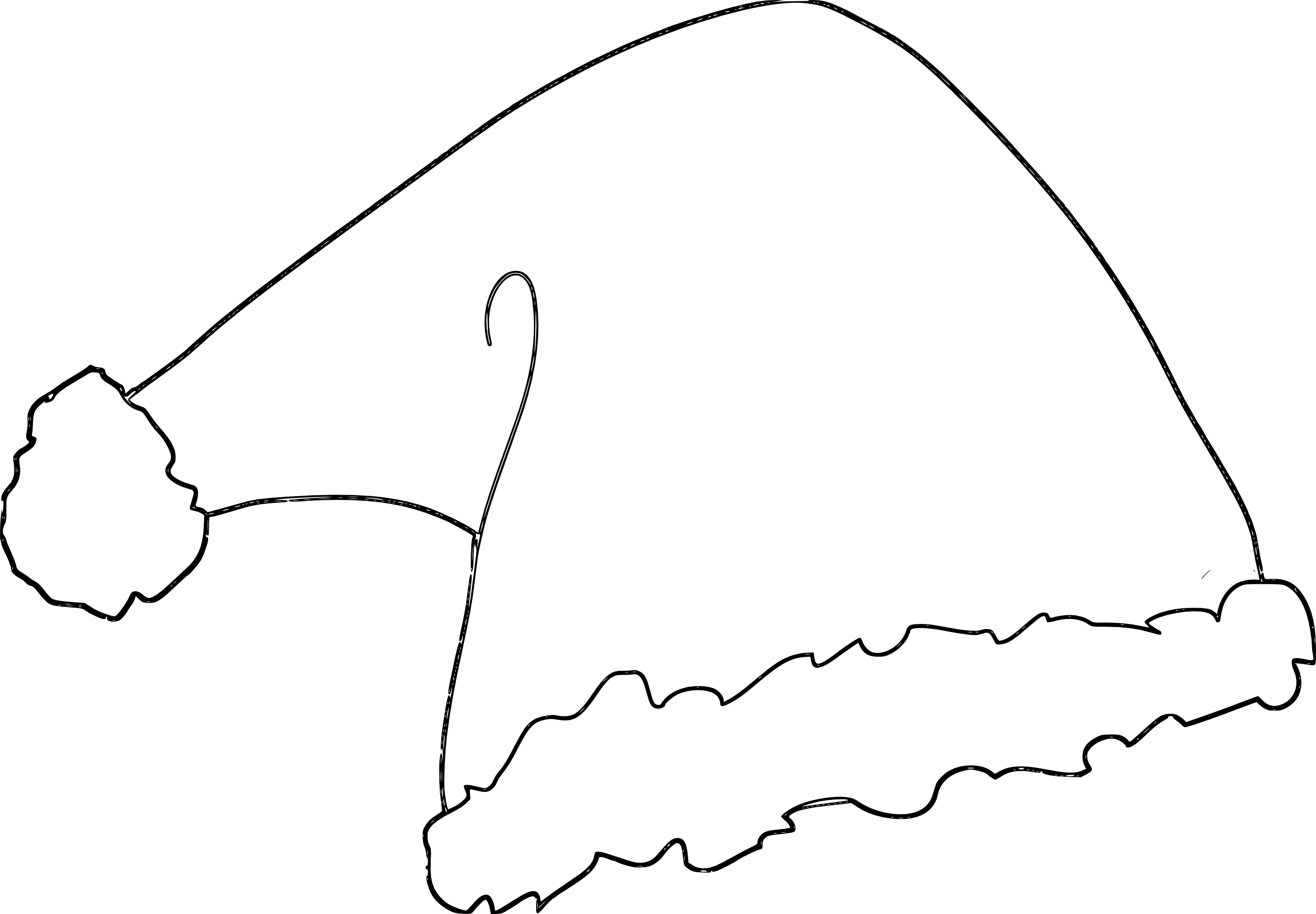 Coloriage Bonnet noel