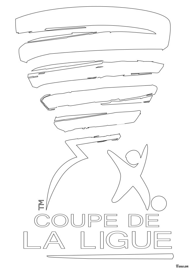 Coloriage coupe de la ligue